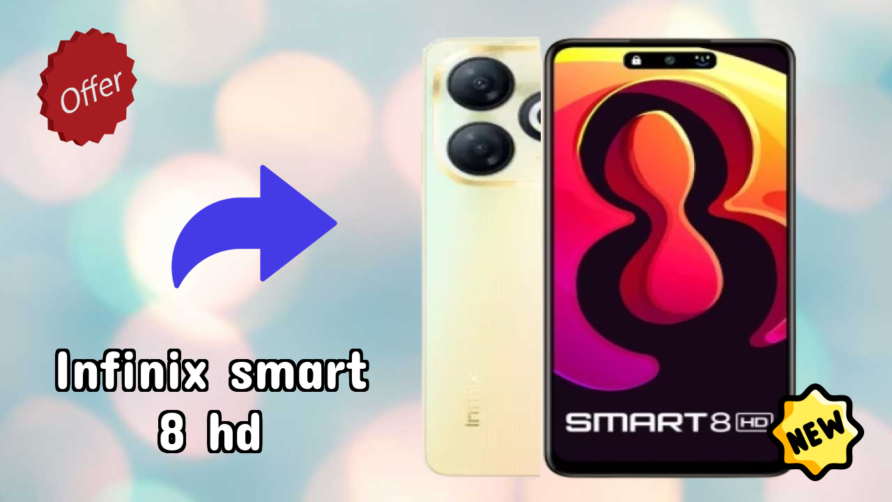 Infinix Smart 8 HD Display Technology: 6.6 Inches (16.76 Cm) Screen